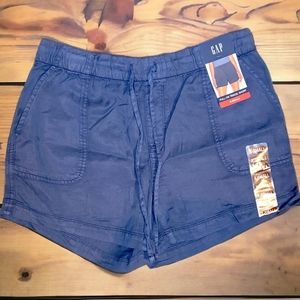 NWT Gap Pull-On Drawstring Tensel Shorts, Night Sky Blue, Size XS